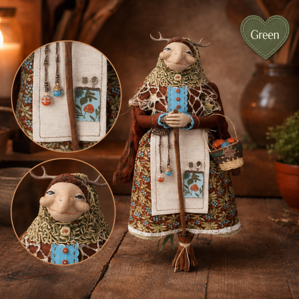 Handmade Kitchen Witch Doll